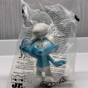 Smurf Toy Figure with Crystal Ball